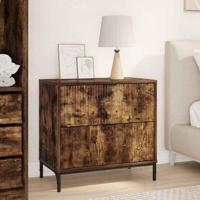 Nachtkastje Gerookt eiken 63.5 x 36 x 61 cm Bewerkt hout - thumbnail