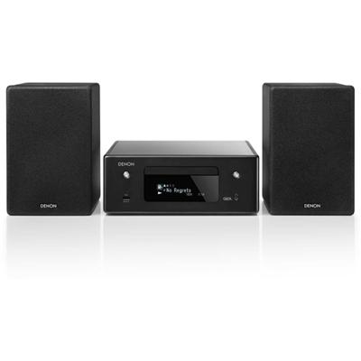 Denon CEOL N-10 Stereo Set met CD Speler & Radio, Microset met Bluetooth, WiFi, Airplay 2, Muziek Streamen, HEOS Multiroom, 2x Optische Ingang - Zwart