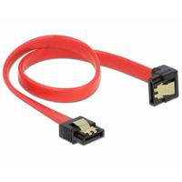 Delock 83978 SATA 6 Gb/s Kabel recht naar beneden haaks 30cm rood - thumbnail
