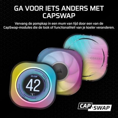 Corsair iCUE LINK TITAN RX RGB Processor Alles-in-één vloeistofkoeler 14 cm Zwart 1 stuk(s)