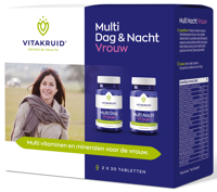 Vitakruid Multi Dag & Nacht Vrouw 100% Vegan 2 x 30 - thumbnail