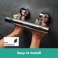 Hansgrohe Ecostat Fine douchekraan thermostatisch zonder omstel HOH=15cm - chroom 13324000 - thumbnail