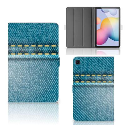 Samsung Galaxy Tab S6 Lite | S6 Lite (2022) Tablet Hoes met standaard Jeans Samsung Galaxy Tab S6 Lite | S6 Lite (2022) Tablet Hoes met standaard Jeans