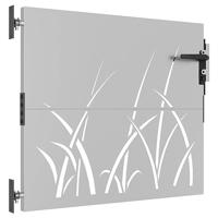 Poort 85x75 cm grasontwerp cortenstaal - thumbnail
