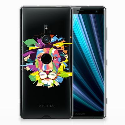 Sony Xperia XZ3 Telefoonhoesje met Naam Lion Color Sony Xperia XZ3 Telefoonhoesje met Naam Lion Color
