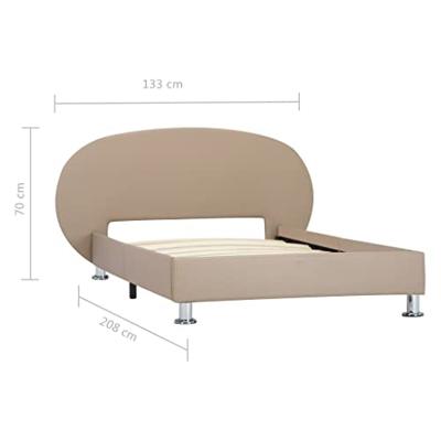 Bedframe kunstleer cappuccino 100x200 cm Bedframe kunstleer cappuccino 100x200 cm