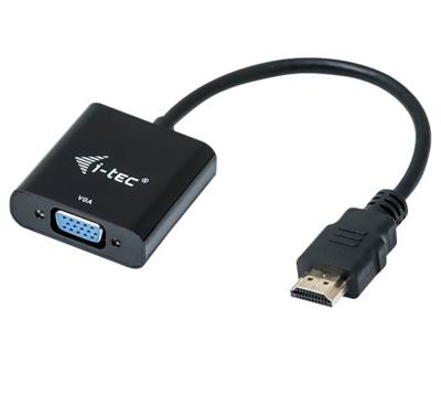 i-tec HDMI2VGAADA HDMI Adapter [1x HDMI-stekker - 1x VGA-bus] Meerdere kleuren 0.15 m