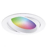 Luna - Smart LED inbouwspot - IP44 waterdicht - Kantelbaar - 12 Watt 1050 Lumen - Wifi + Bluetooth - RGBWW - Google Home, Amazon Alexa en Siri - Wit - Badkamer, binnen en buiten - thumbnail