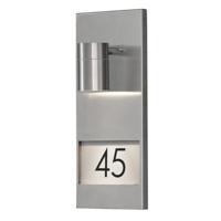 Modena wandverlichting huisnummer met verlichting RVS 7655-000 fitting GU10 Konstsmide - thumbnail