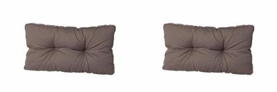 Lounge kussen rug 73x43 Rib Leverkleur (2 stuks) Madison - Madison