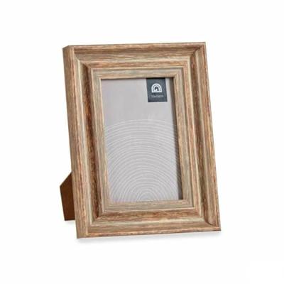 Fotolijsten Kristal Hout Bruin Brons Plastic (16,5 x 2 x 21 cm) (6 Stuks)