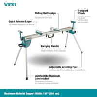 Makita Accessoires DEAWST07 afkortzaag onderstel - inklapbaar - DEAWST07 - thumbnail