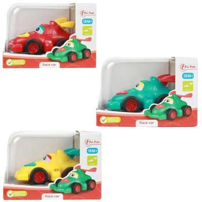 Toi Toys Raceauto cartoon met frictie