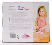 New Classic Toys houten theeset met taart - roze - thumbnail