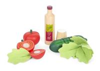 Small Foot - houten speelgoed eten salade speelset, 11dlg. - thumbnail