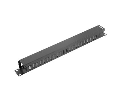 Lanberg AK-1201-B rack-toebehoren Paneel voor kabelbeheer