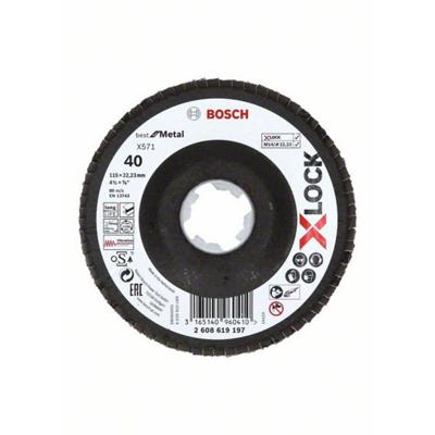 Bosch Accessories 2608619197 Lamellenschuurschijf Diameter 115 mm Korrelgrootte (num): 40 1 stuk(s)
