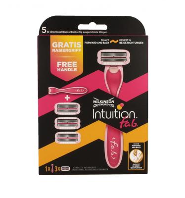 Wilkinson Wilkinson Intuition f.a.b. Scheerapparaat Startersset - Inclusief 3 Mesjes | Voordelig & Innovatief Scheren in Twee Richtingen