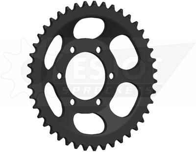 ESJOT achtertandwiel "0846" chain wheel 415 43z steel black