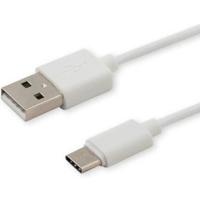 Savio CL-125 USB-kabel USB 2.0 1 m USB A USB C Wit - thumbnail