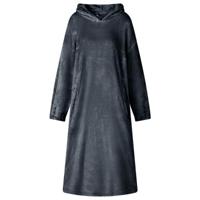 VidaXL Deken hoodie marineblauw m flanel - thumbnail