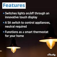 Shelly wall display black bedieningspaneel (zwart) - thumbnail