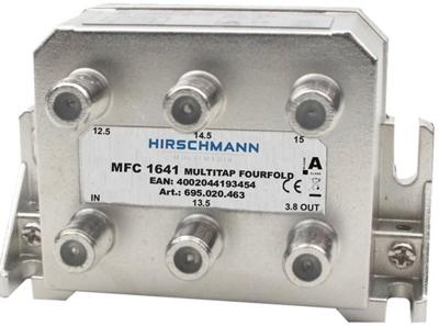 MFC 1641 coax verdeler voor 4 aansluitingen Hirschmann MFC 1641 coax verdeler voor 4 aansluitingen Hirschmann
