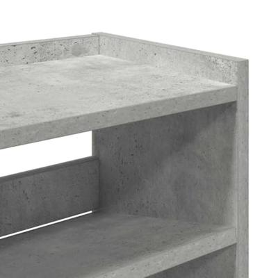 VidaXL Schoenenkast 80x25x100 cm bewerkt hout betongrijs