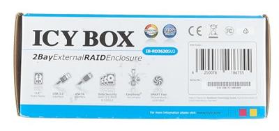 ICY BOX 20621 3,5 harde schijf behuizing 3.5 inch USB-A 3.2 Gen 1, eSATA - thumbnail