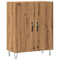 Dressoir 69,5x34x90 cm bewerkt hout artisanaal eikenkleur - thumbnail