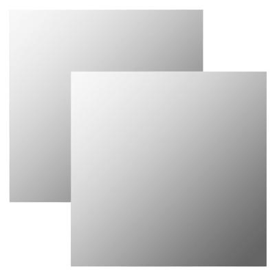 Wandspiegels 2 st vierkant 50x50 cm glas