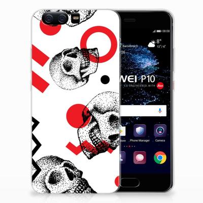 Silicone Back Case Huawei P10 Skull Red Silicone Back Case Huawei P10 Skull Red