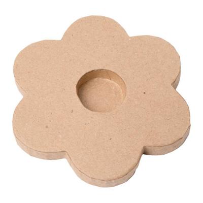 Colorations - papier-mache theelichthouders - bloem, 6st.