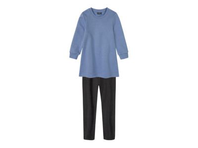 lupilu Meisjes jurk met legging (Blauw/zwart, 110/116)