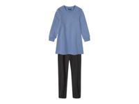 lupilu Meisjes jurk met legging (Blauw/zwart, 110/116) - thumbnail