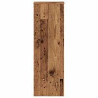Plantenstandaards 2 st 33x33x100cm bewerkt hout oud houtkleurig - thumbnail