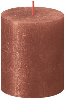 Bolsius Rustieke Stompkaars 8x6,8 cm Shimmer Amber