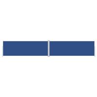 VidaXL Windscherm uittrekbaar 180x1000 cm blauw - thumbnail