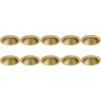 GU10 Inbouwspot Armatuur 10-Pack - Rond Goud Aluminium - Ø82mm - thumbnail