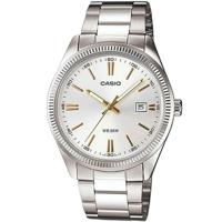 Casio DATE - SILVER, GOLD INDEXES (Ø 39 mm) Heren horloge - thumbnail