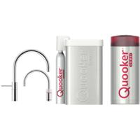 Quooker Cube Nordic Round Twintaps Chroom met Combi Boiler - thumbnail
