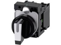 Siemens 3SU11002BM601NA0 3SU1100-2BM60-1NA0 Knevelschakelaar Kunststof frontring Zwart, Wit 2 x 45 ° 1 stuk(s) - thumbnail