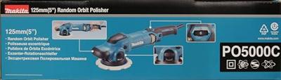 Makita Po5000c PO5000C Excentrische polijstmachine 230 V 0 - 780 omw/min 125 mm Makita Po5000c PO5000C Excentrische polijstmachine 230 V 0 - 780 omw/min 125 mm