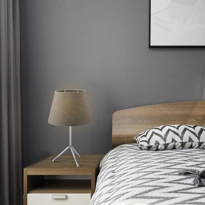 Lampenkap ovaal schuin | taps | linnen | stoffen lampenkap voor tafellamp | lampenkap met E27 fitting | B24cm H14cm | grijs