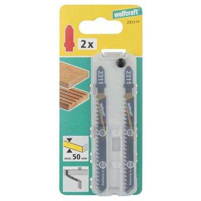 Wolfcraft Decoupeerzaagblad | HCS | L=100mm | T-Schaft | 2 stuks - 2311000