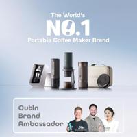 OutIn - Fino Draagbare Elektrische Koffiemolen | 28 Maalgraadinstellingen | USB-C Oplaadbaar | 38 mm Conische Molens - thumbnail