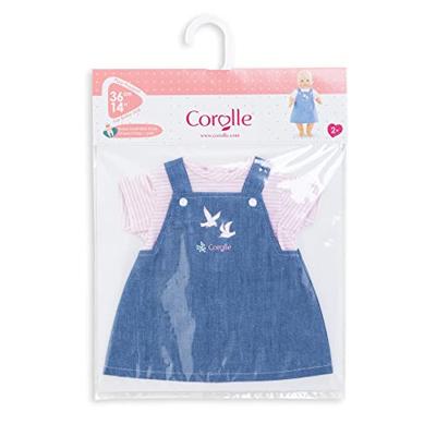Corolle mon grand poupon poppenjurk gestreept, 36cm