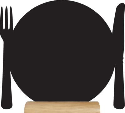 Krijtbord Securit bord 240x250x60mm houten voet