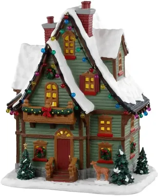 Lemax hide-away cabin verlicht kersthuisje Vail Village 2023