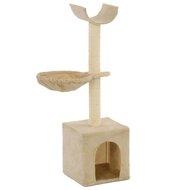 VidaXL Kattenkrabpaal met sisal krabpalen 105 cm beige - thumbnail